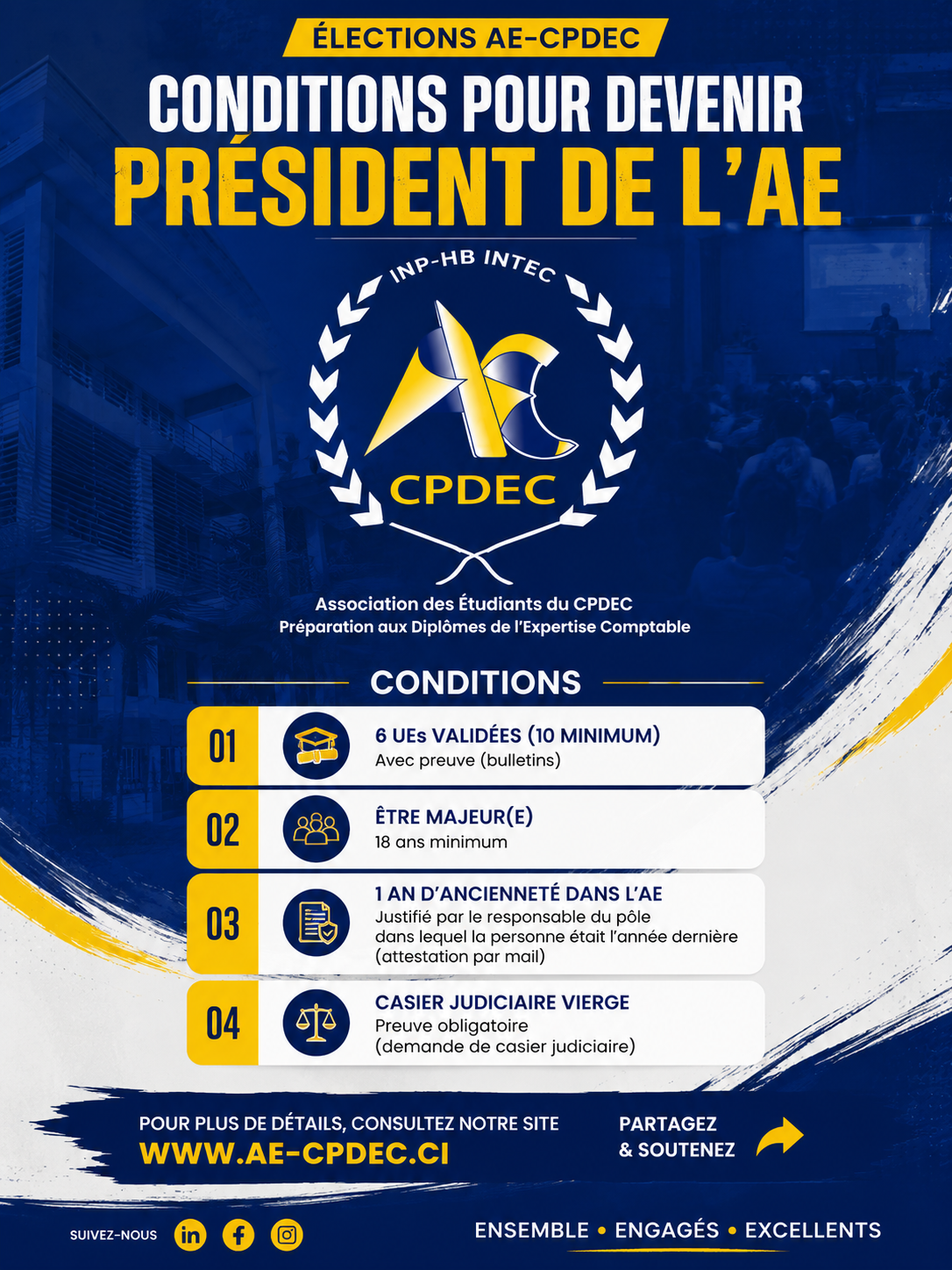 Illustration de Élection présidentielle de L’AE 2027